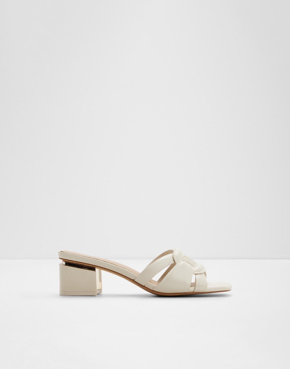 Aldo natikače na petu NAJLA SYN SMOOTH - bijela