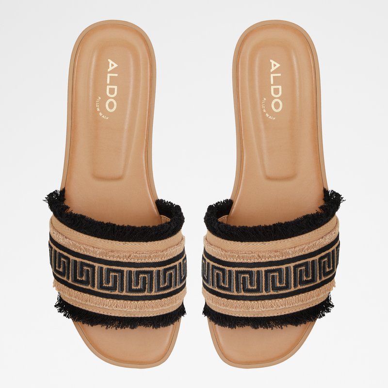 Aldo natikače NALANI TEX WOVEN - crna 5