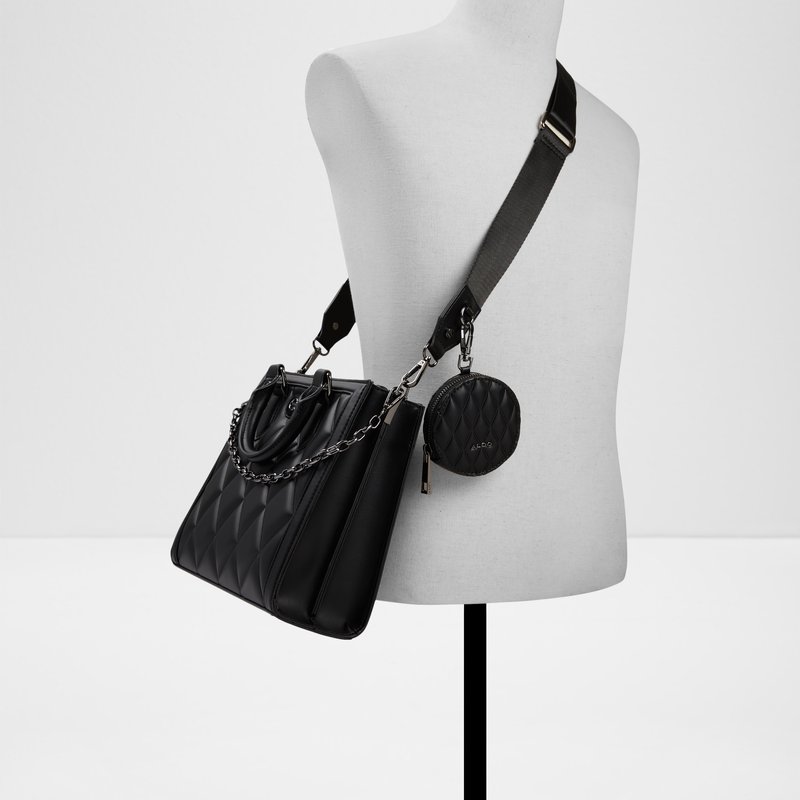 Aldo satchel torba za nošenje u ruci ili na ramenu NAMARI SYN MIX MAT - crna 3