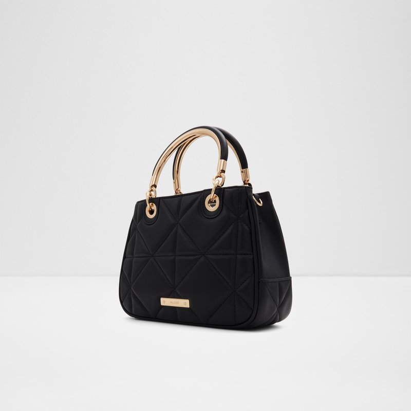 Aldo satchel torbica za nošenje u ruci ili na ramenu NANACELIA SYN MIX MAT - crna 4