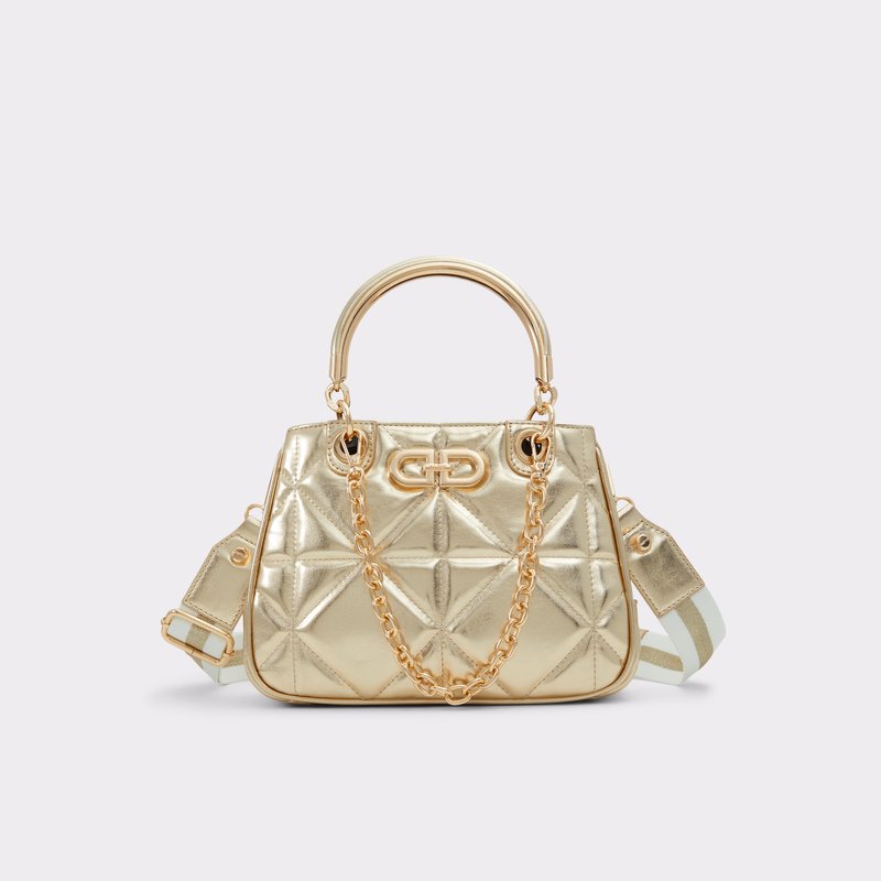 Aldo satchel torbica za nošenje u ruci ili na ramenu NANACELIA SYN MIX MAT - zlatna 1