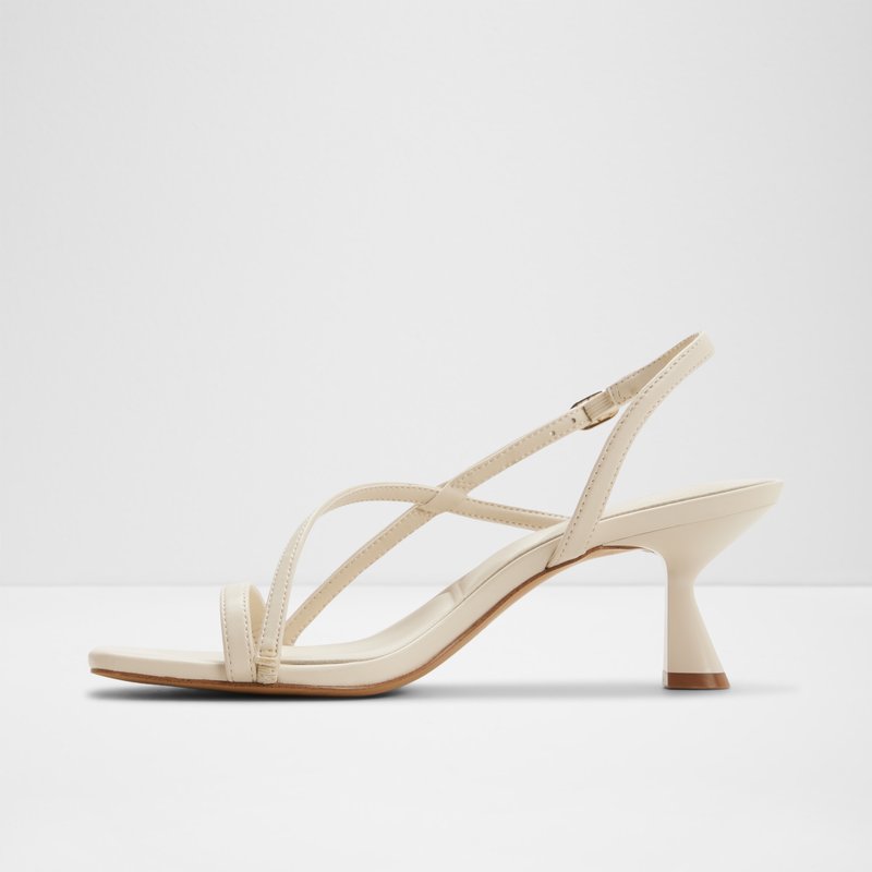 Aldo sandale na srednje visoku petu NASTAZIA SYN SMOOTH - bijela 2