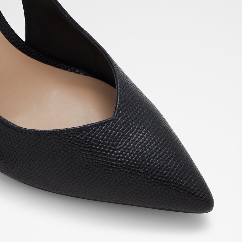 Aldo cipele na srednje visoku petu NIKKOLA SYN EMB LIZARD - crna 4