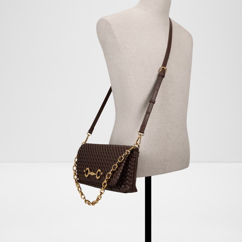 Aldo clutch torbica za nošenje u ruci ili na ramenu NIOVA SYN MIX MAT - smeđa 3
