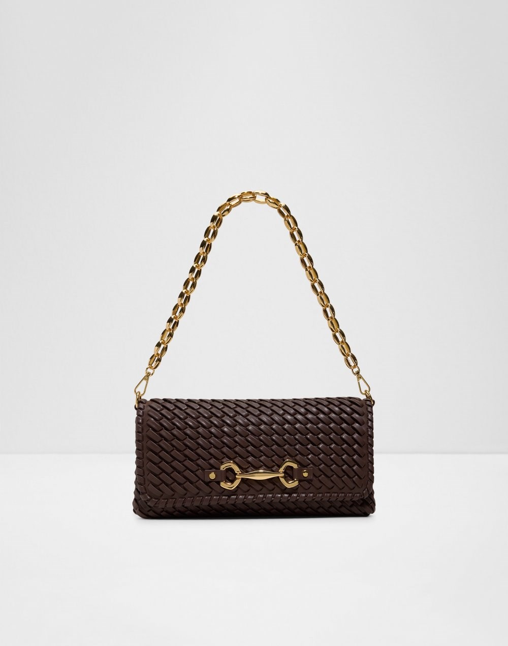 Aldo clutch torbica za nošenje u ruci ili na ramenu NIOVA SYN MIX MAT - smeđa