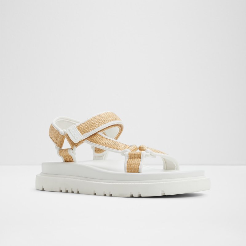 Aldo ravne sandale OCEANA TEX RAFFIA - bež 3