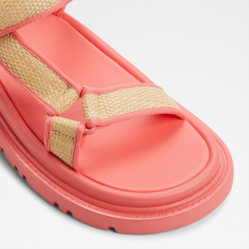 Aldo ravne sandale OCEANA TEX RAFFIA - narančasta 5