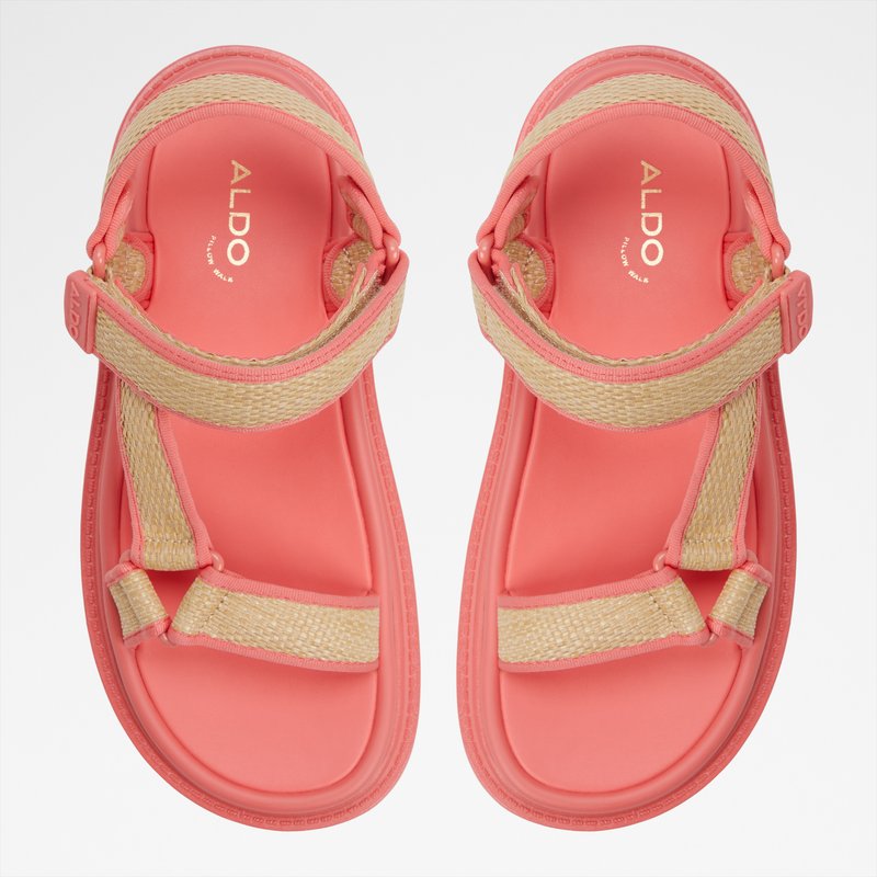 Aldo ravne sandale OCEANA TEX RAFFIA - narančasta 6