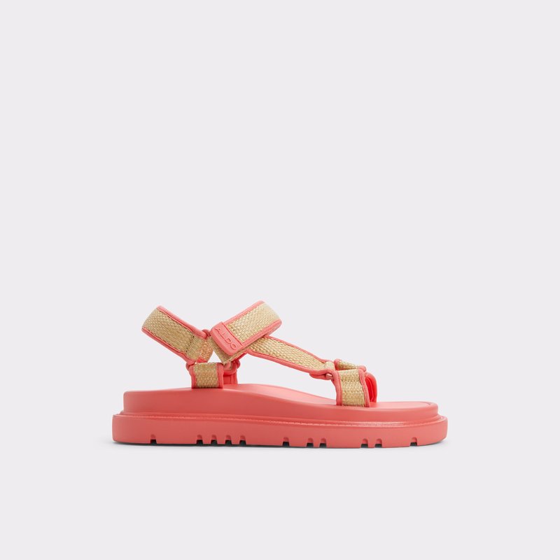Aldo ravne sandale OCEANA TEX RAFFIA - narančasta 1