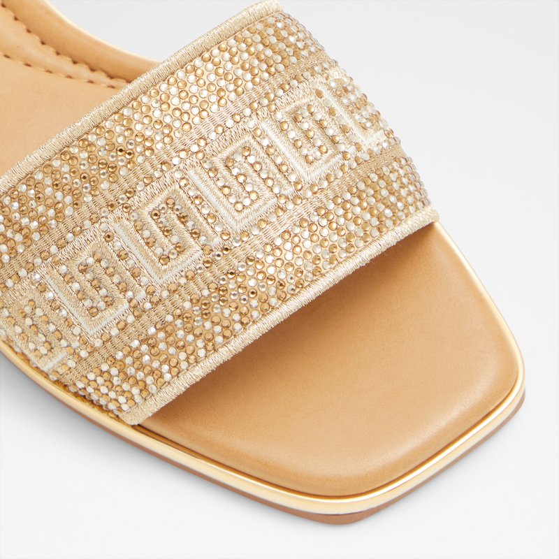 Aldo ravne natikače OCEANIA TEX MIX MAT - zlatna 5
