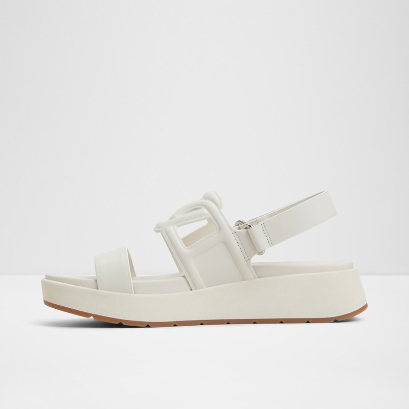 Aldo ravne sandale ONUVIA LEA SMOOTH - bijela 3