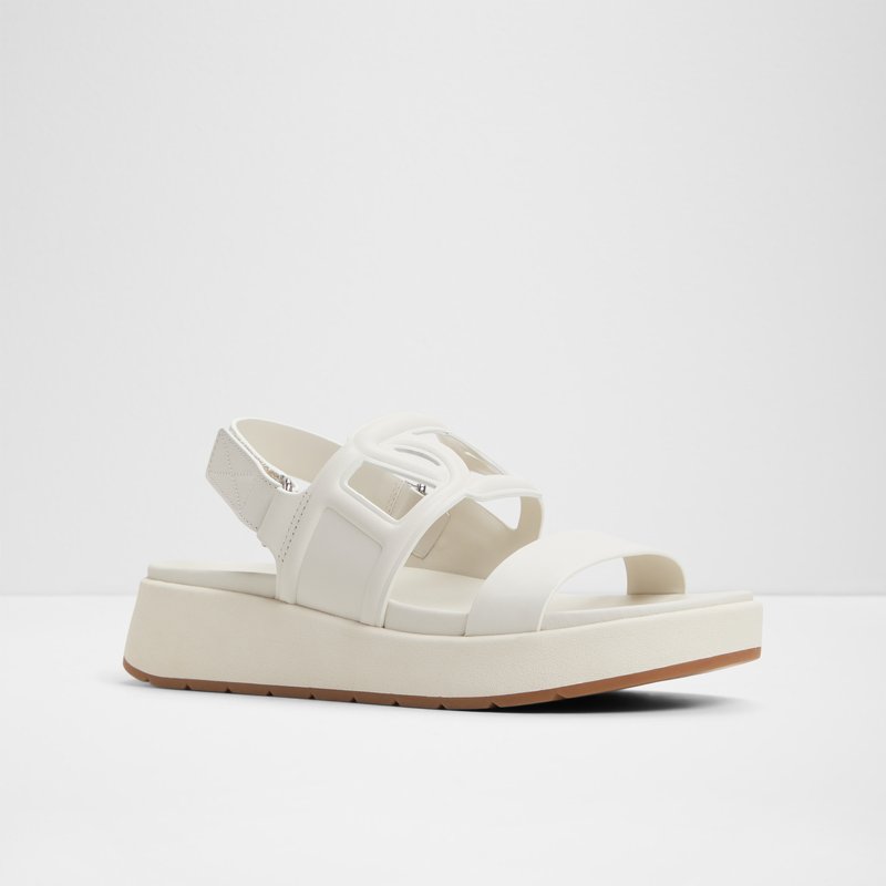 Aldo ravne sandale ONUVIA LEA SMOOTH - bijela 4