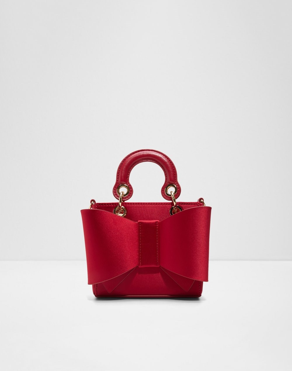 Aldo satchel torbica za nošenje u ruci ili na ramenu OPULENCE TEX MIX MAT - crvena