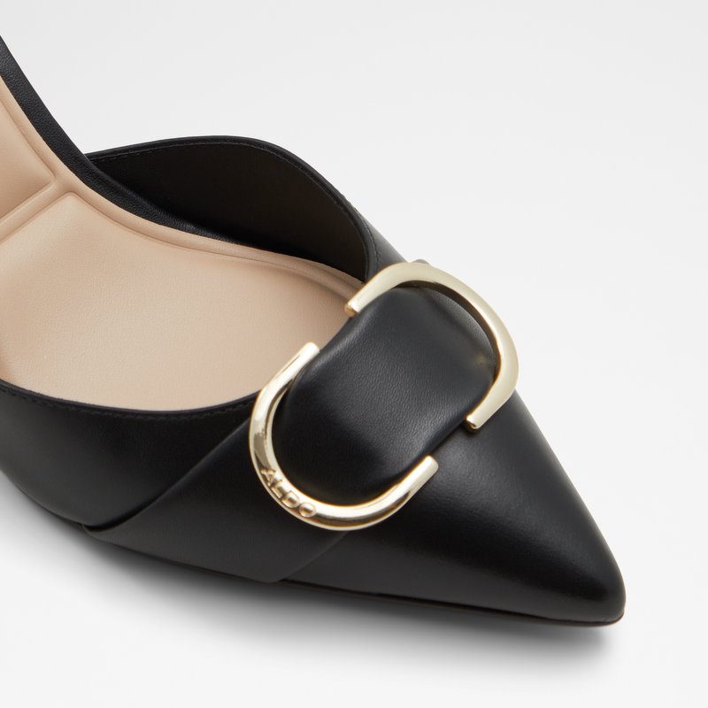 Aldo sandale s otvorenom petom OTYLIA LEA SMOOTH - crna 5
