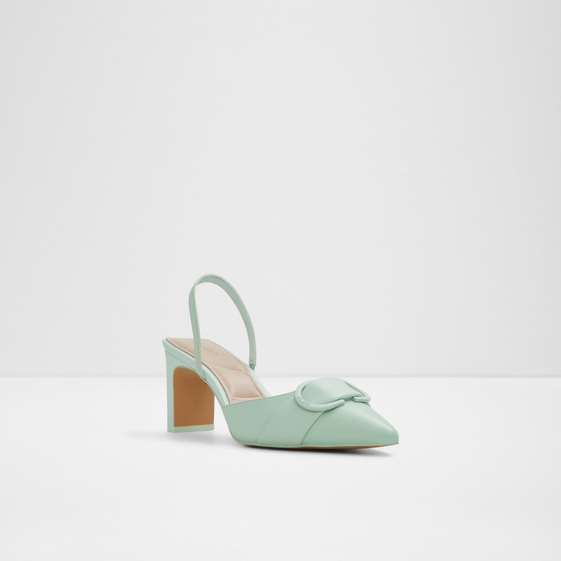Aldo sandale s otvorenom petom OTYLIA LEA SMOOTH - zelena 3