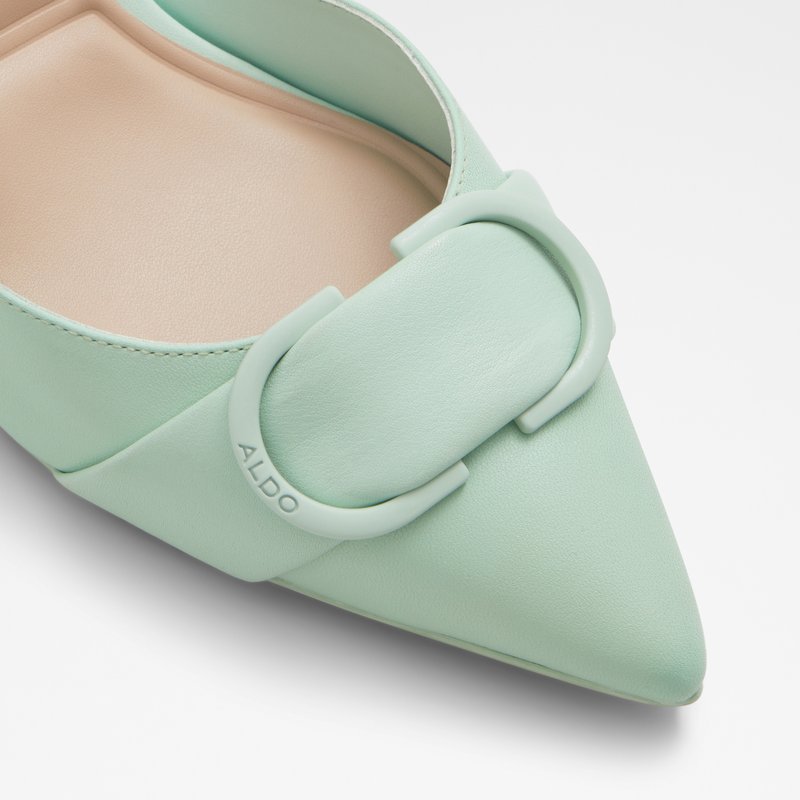 Aldo sandale s otvorenom petom OTYLIA LEA SMOOTH - zelena 4