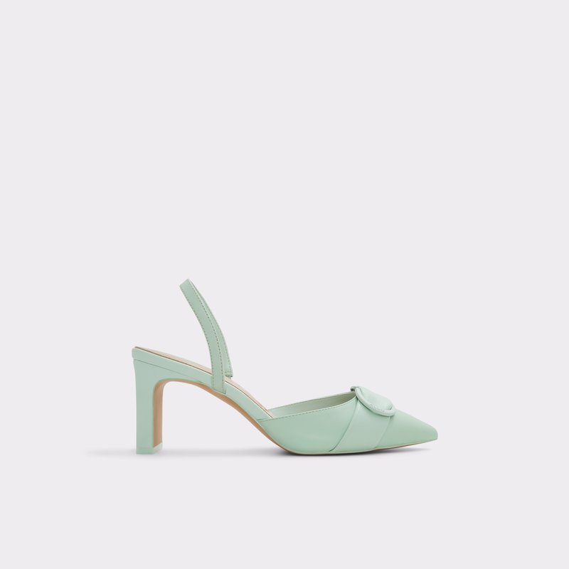 Aldo sandale s otvorenom petom OTYLIA LEA SMOOTH - zelena 1