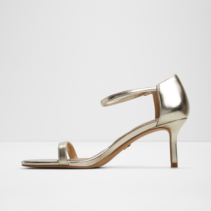 Aldo sandale na srednje visoku petu PARAGON SYN METALLIC - žuta 2