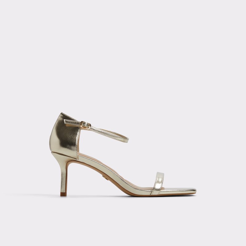 Aldo sandale na srednje visoku petu PARAGON SYN METALLIC - žuta 1