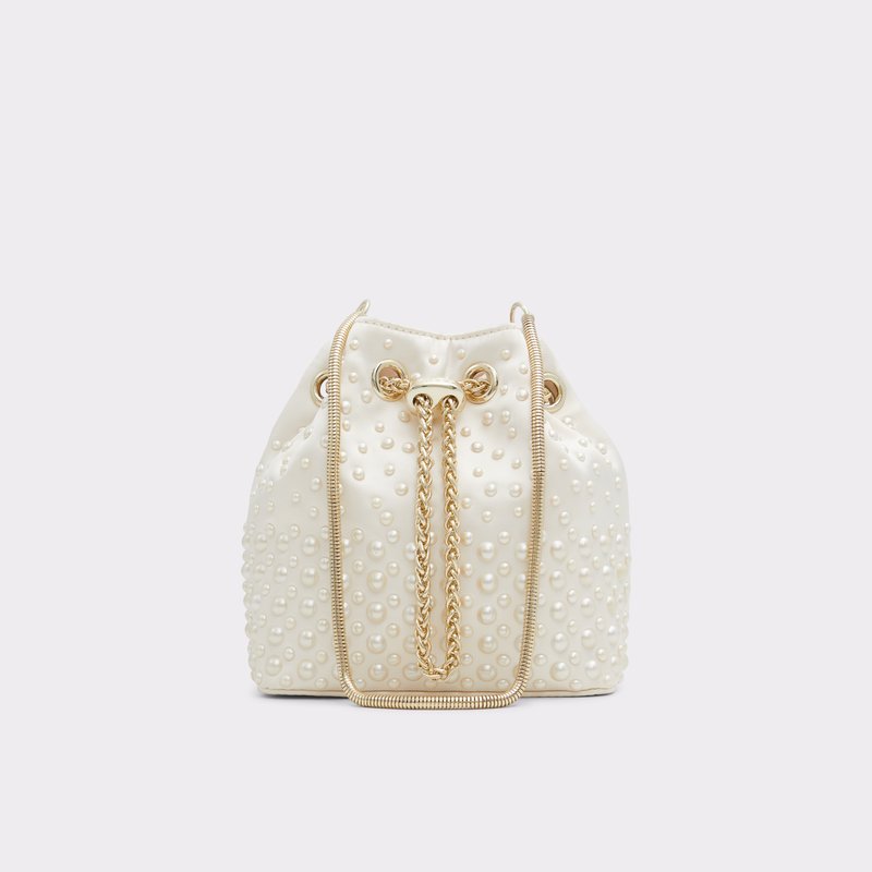Aldo bucket torbica za nošenje u ruci ili na ramenu PEARLILY SYN MIX MAT - bijela 1