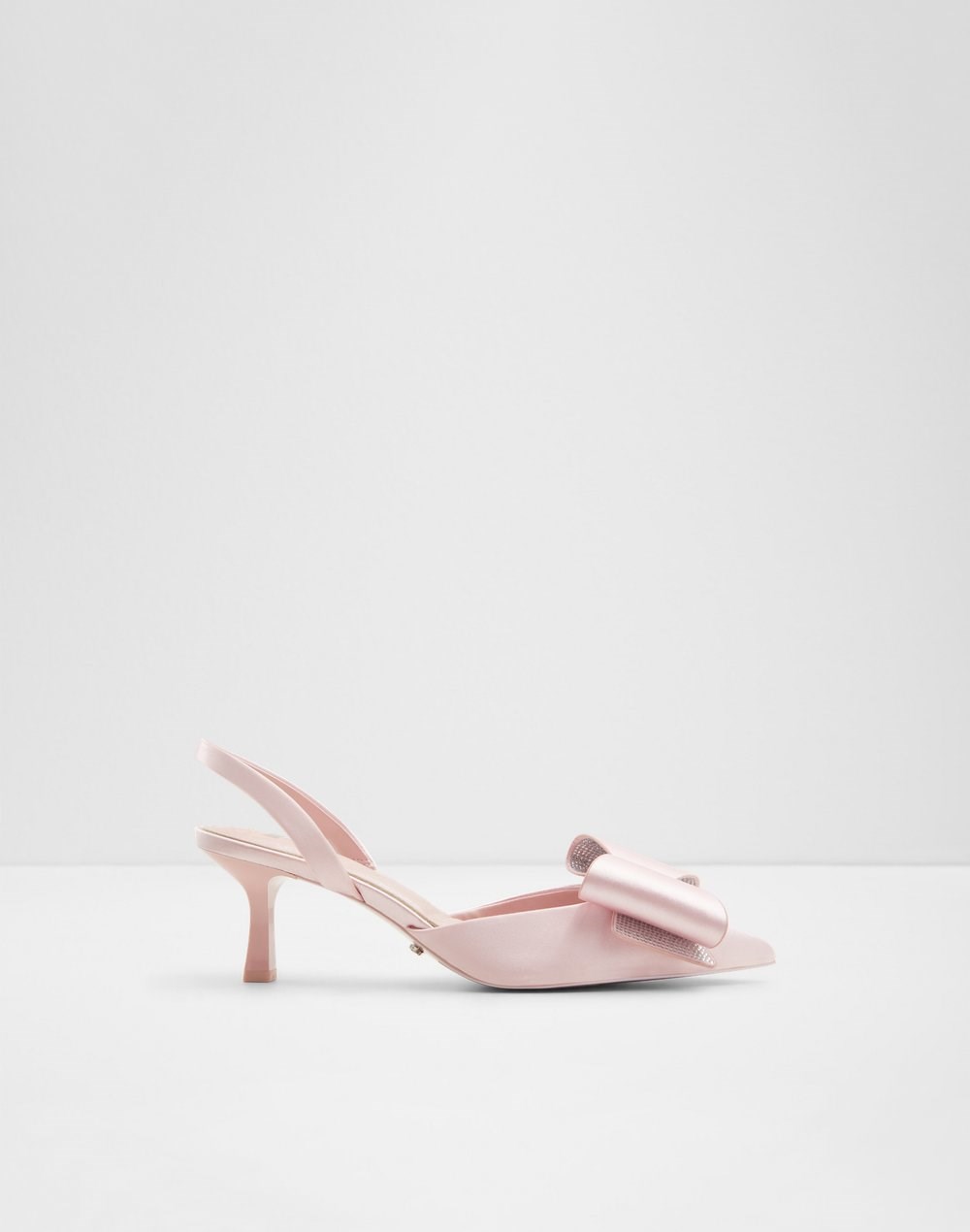 Aldo wicked x aldo cipele na srednje visoku petu PERFECTLYPINK TEX SATIN - ružičasta