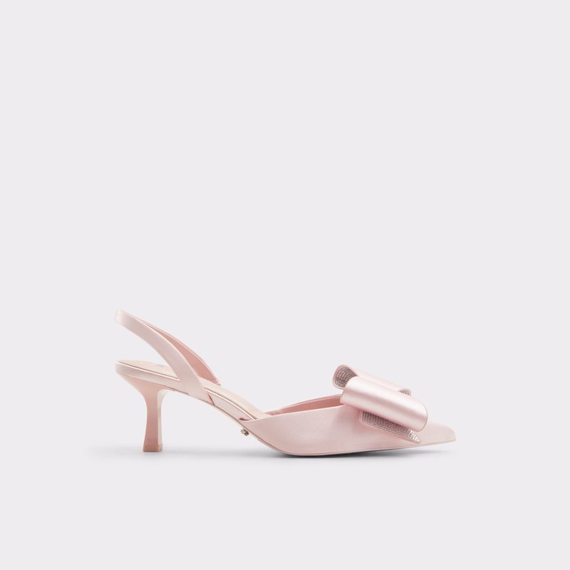Aldo wicked x aldo cipele na srednje visoku petu PERFECTLYPINK TEX SATIN - ružičasta 1