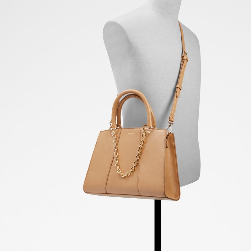 Aldo satchel torba za nošenje u ruci ili na ramenu PERREGREEN SYN SMOOTH - smeđa 4