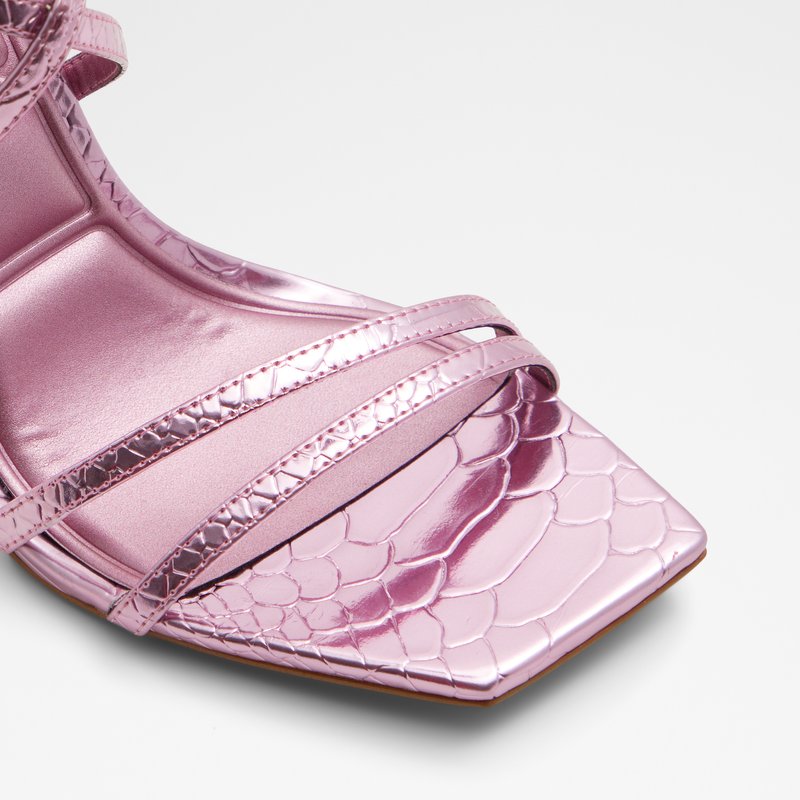 Aldo sandale na visoku petu PHAEDRA TEX EMB SNAKE - ljubičasta 5