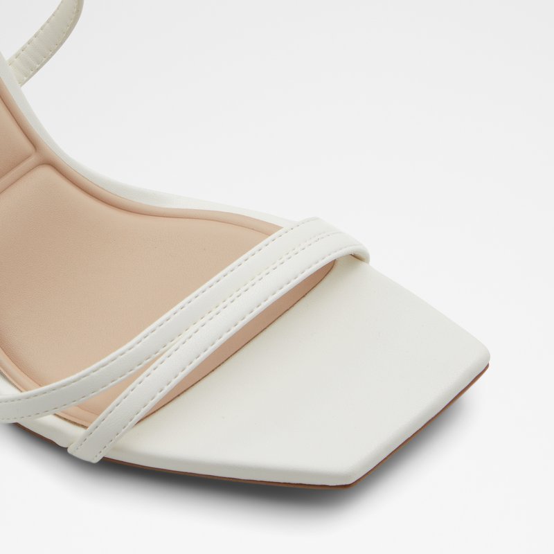 Aldo sandale na visoku petu PHAEDRA TEX SMOOTH - bijela 5
