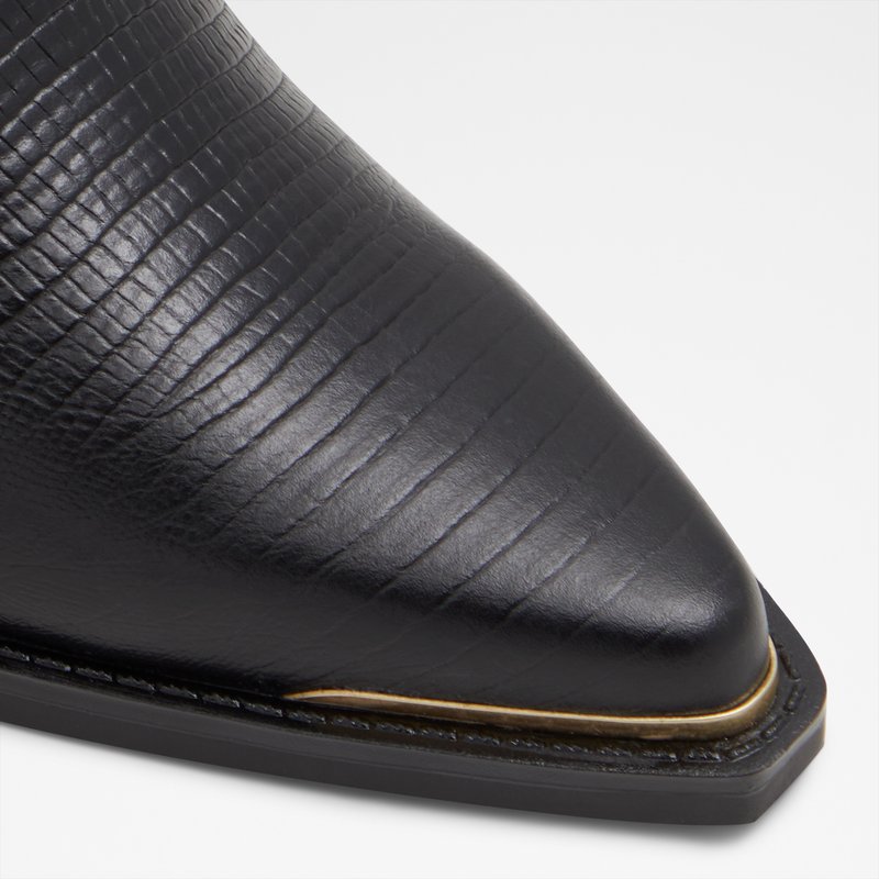 Aldo kaubojke PHENIX LEA EMB SNAKE - crna 4