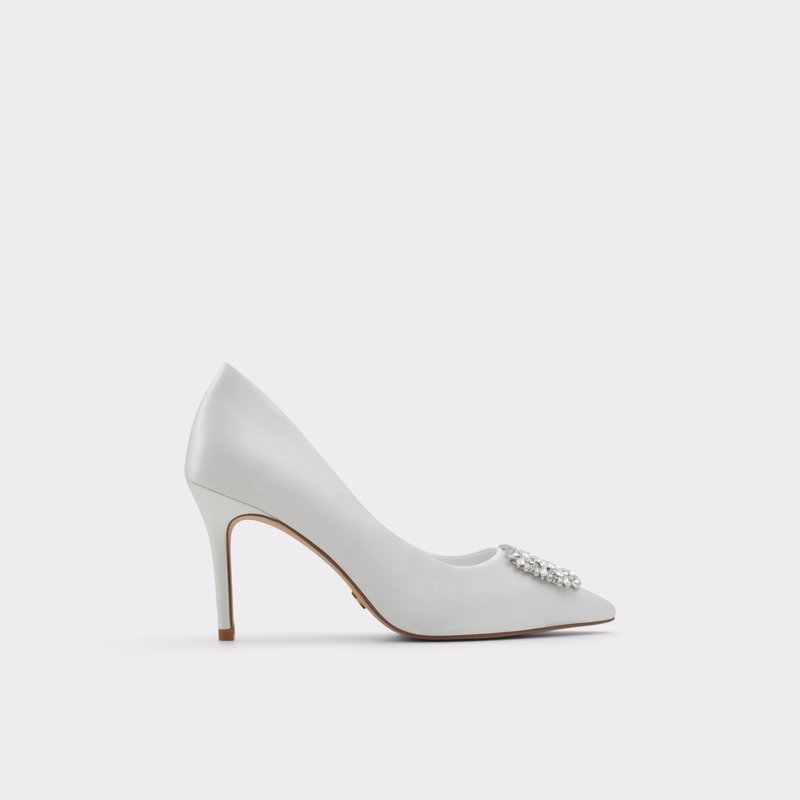 Aldo salonke na srednje visoku petu PLATINE TEX SATIN - bijela 1
