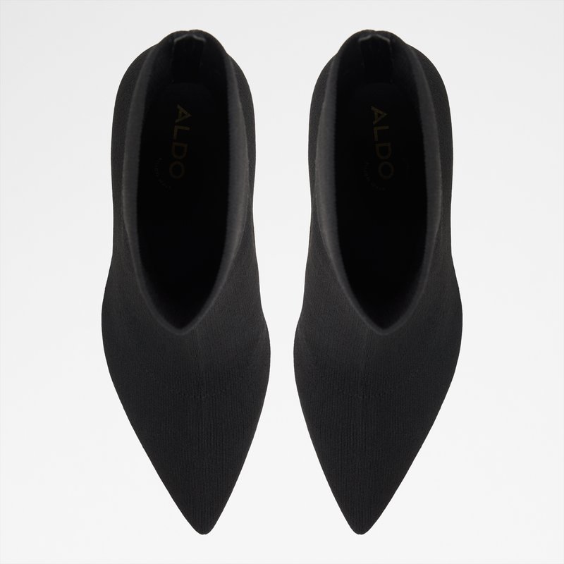 Aldo gležnjače na visoku petu PLUMTREE TEX KNIT - crna 5