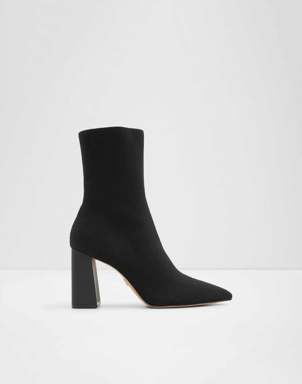 Aldo gležnjače na visoku petu PLUMTREE TEX KNIT - crna