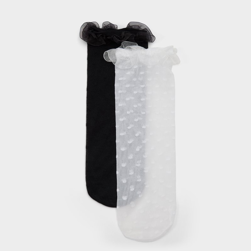 Aldo ženske čarape POLKAFRILL - crna 1