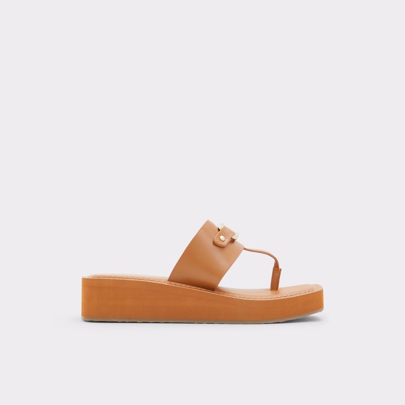 Aldo natikače POOLSIDE SYN SMOOTH - smeđa 1