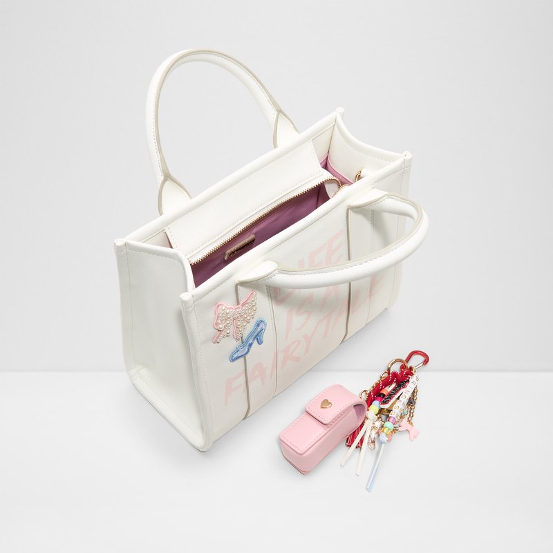 Aldo disney x aldo satchel torbica za nošenje na ramenu ili u ruci PRINCESSTOTE SYN MIX MAT - bijela 4