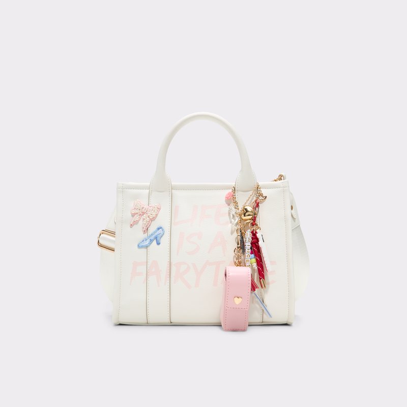 Aldo disney x aldo satchel torbica za nošenje na ramenu ili u ruci PRINCESSTOTE SYN MIX MAT - bijela 1