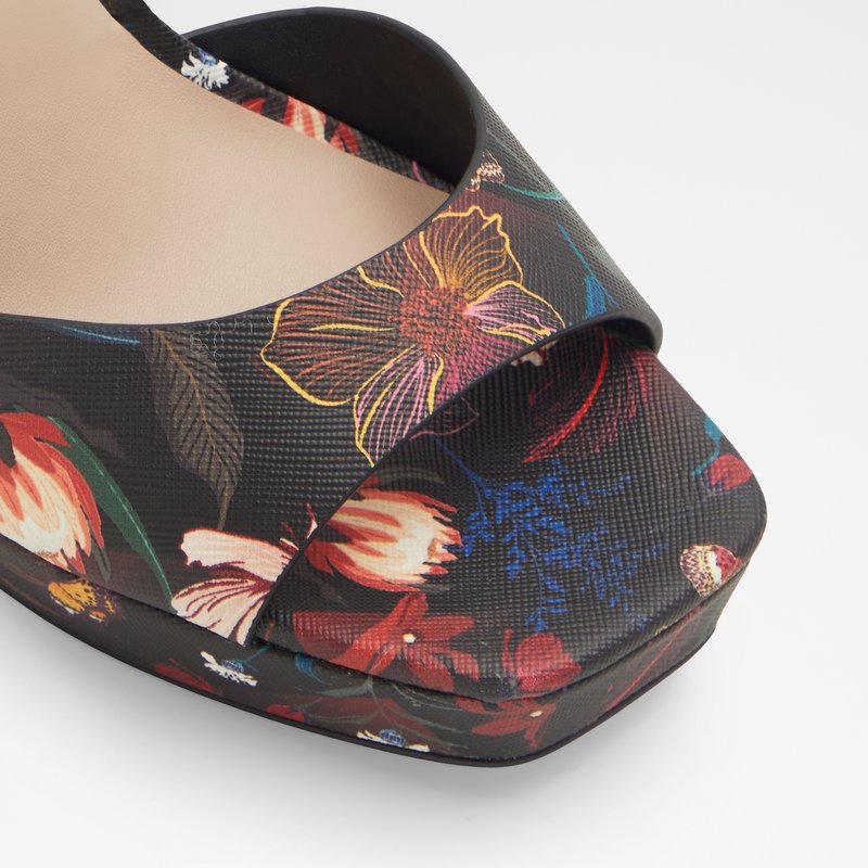 Aldo sandale na visoku petu PRISILLA SYN PRINT - crvena 4