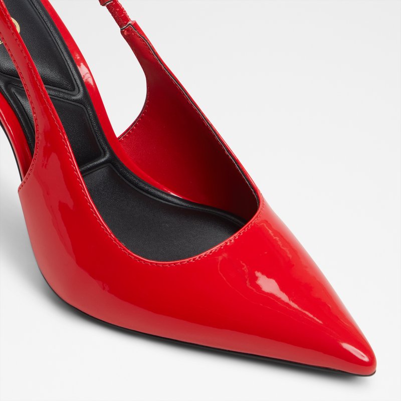 Aldo cipele na visoku petu PUCKERUP SYN PATENT - crvena 4