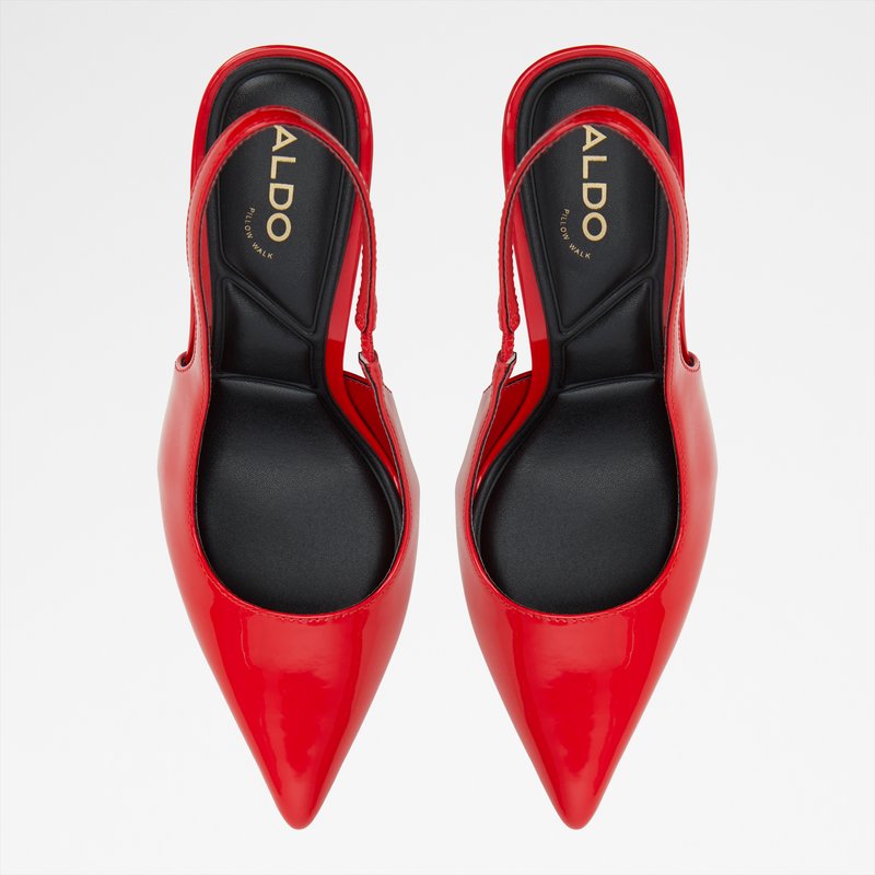Aldo cipele na visoku petu PUCKERUP SYN PATENT - crvena 5