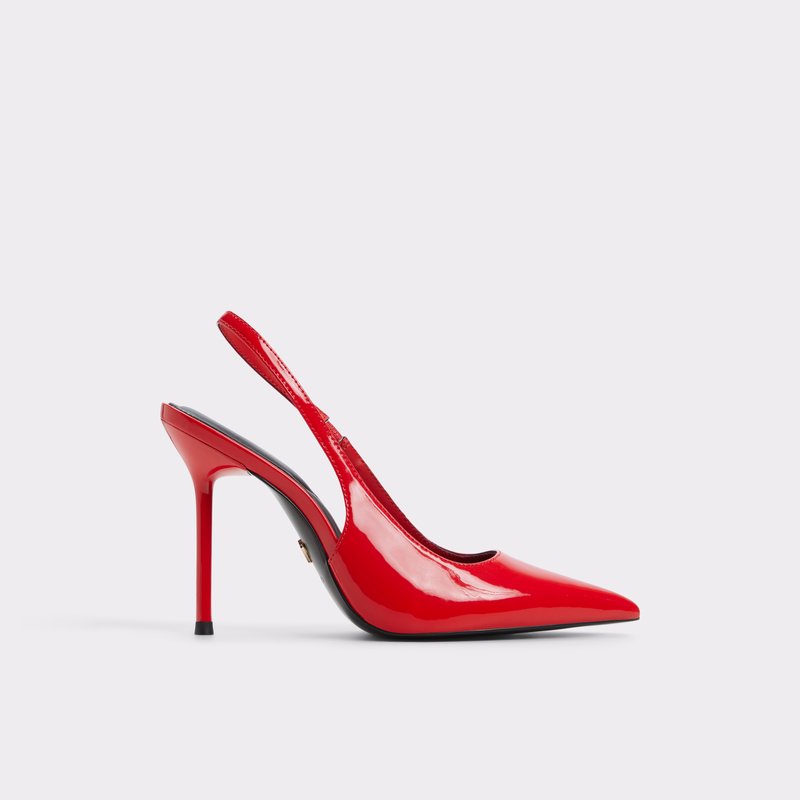 Aldo cipele na visoku petu PUCKERUP SYN PATENT - crvena 1