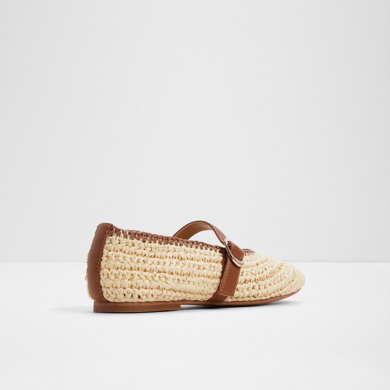 Aldo balerinke QUINCEY TEX RAFFIA - bež 6