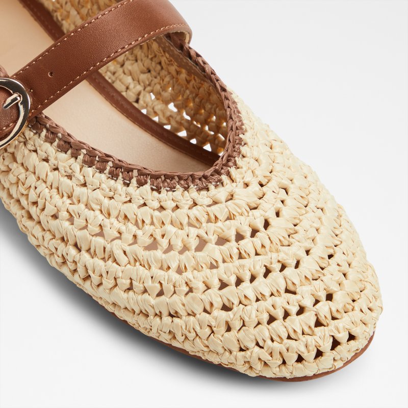 Aldo balerinke QUINCEY TEX RAFFIA - bež 4