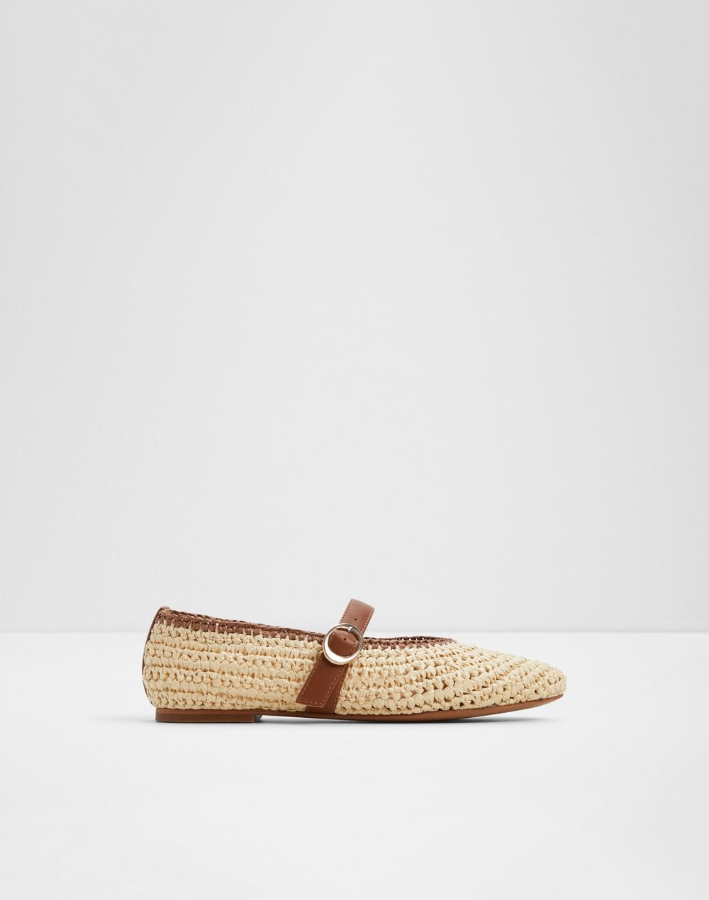 Aldo balerinke QUINCEY TEX RAFFIA - bež