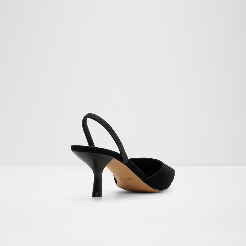 Aldo cipele na srednje visoku petu RE-JESSICA LEA SUEDE - crna 2