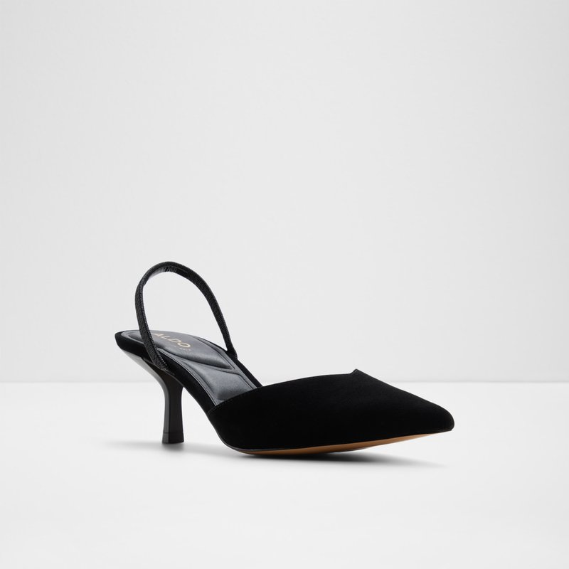 Aldo cipele na srednje visoku petu RE-JESSICA LEA SUEDE - crna 3