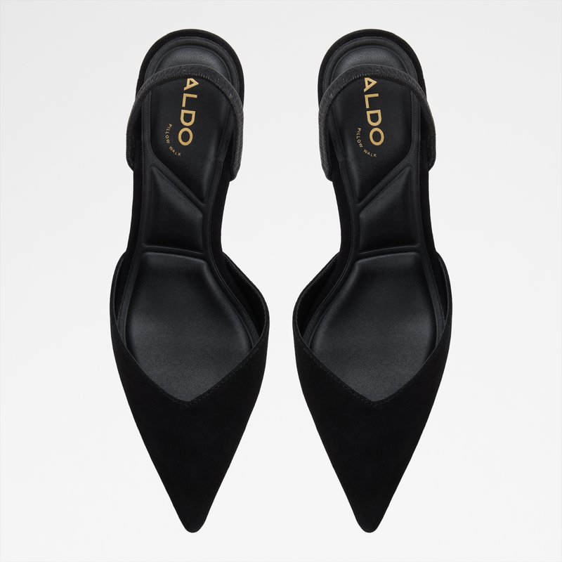 Aldo cipele na srednje visoku petu RE-JESSICA LEA SUEDE - crna 5