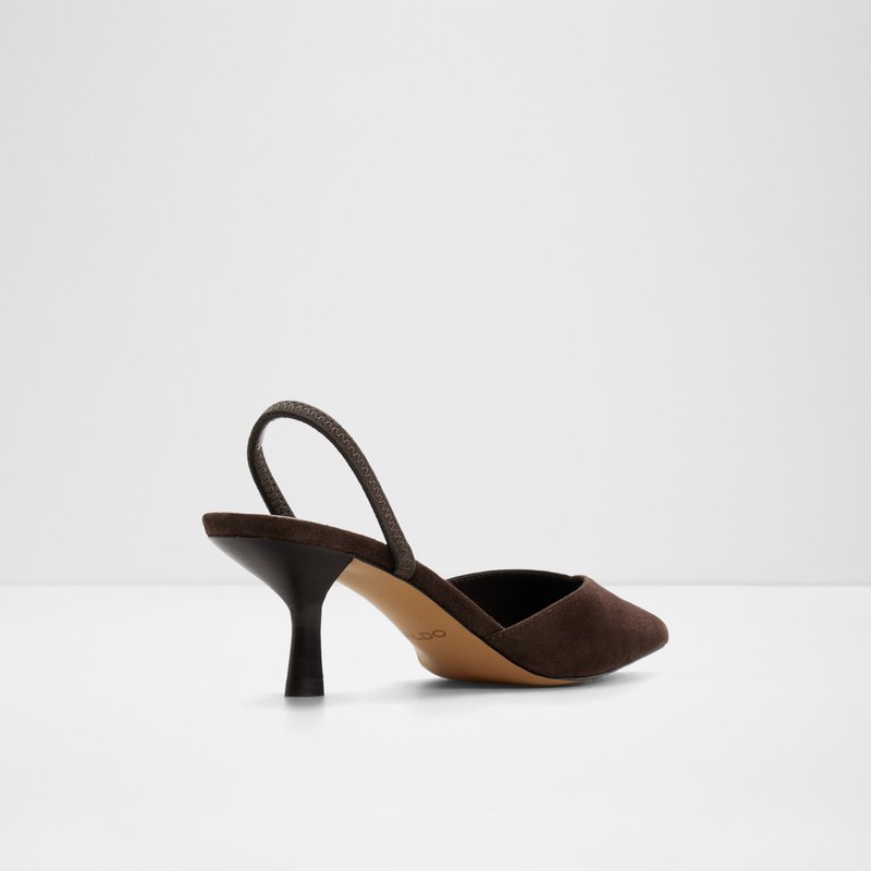 Aldo cipele na srednje visoku petu RE-OLIVIA LEA SUEDE - smeđa 2