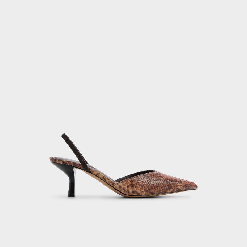 Aldo cipele na srednje visoku petu RE-OLIVIA TEX EMB SNAKE - multicolor