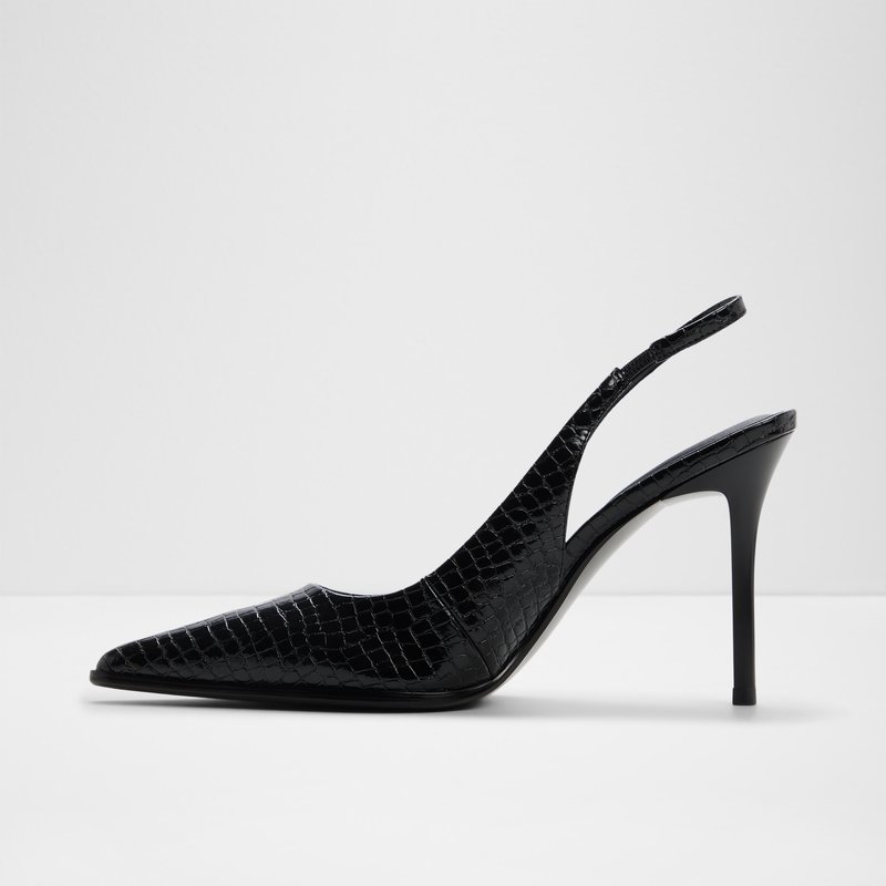 Aldo cipele na visoku petu RE-SAMANTHA SYN EMB CROCO - crna 6